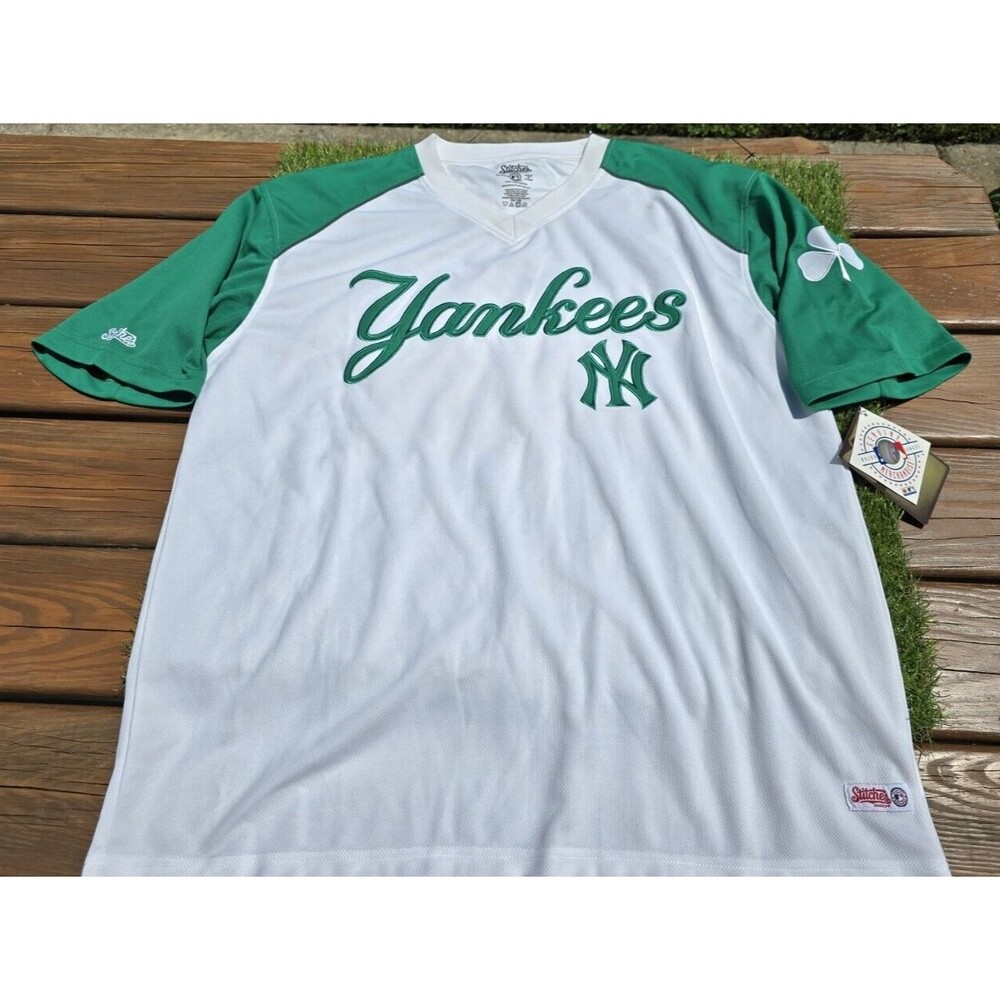 Stitches White Yankees Jersey Shirt